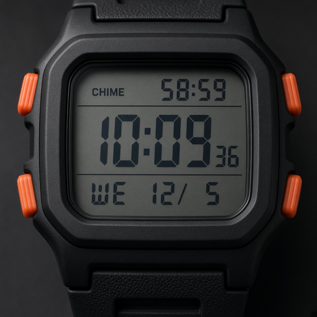 Montre de sport numérique bleue